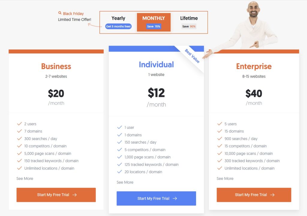 Ubersuggest SEO Review Effective Marketing Solutin Pricing plan